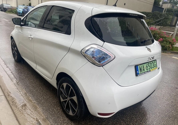 Renault Zoe cena 59000 przebieg: 60000, rok produkcji 2019 z Warszawa małe 254